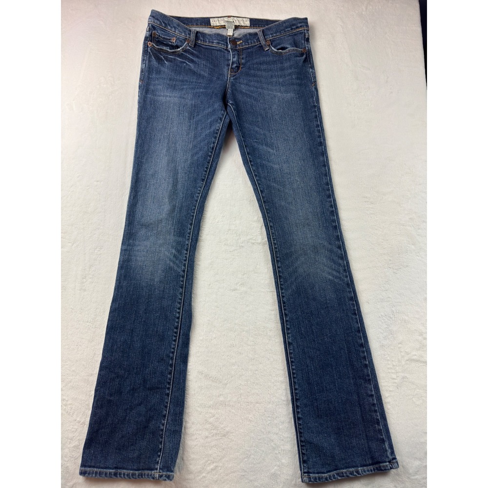 Abercrombie & Fitch Womens 4L Stretch Bootcut Jeans Dark Wash Low Rise Denim
